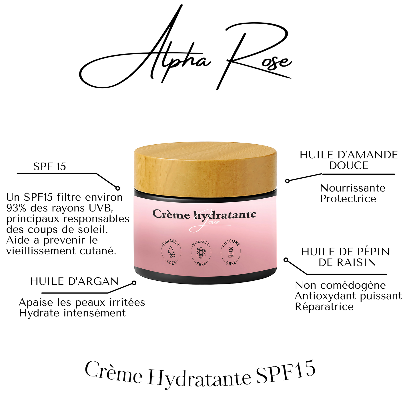 Creme hydratante jour SPF15