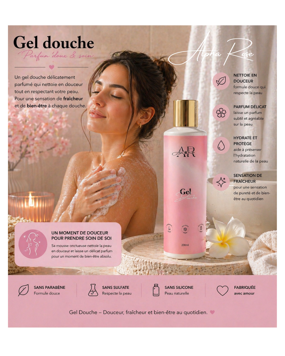 Gel douche coco monoï