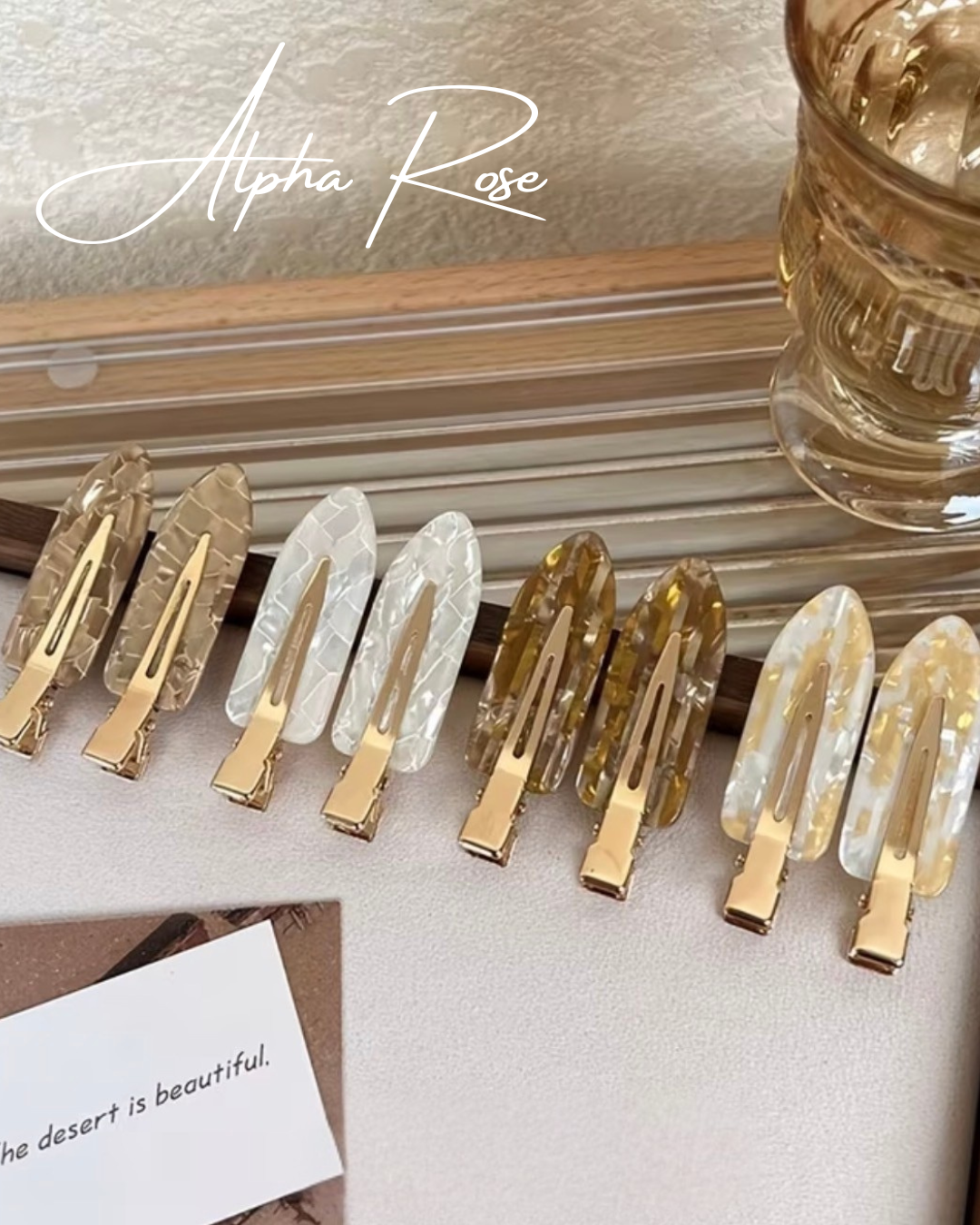 Alpha Rosy Clips - Élégance & Style au quotidien