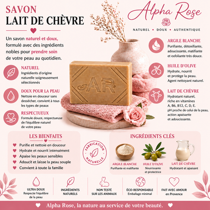 Savon au lait de chèvre Nature