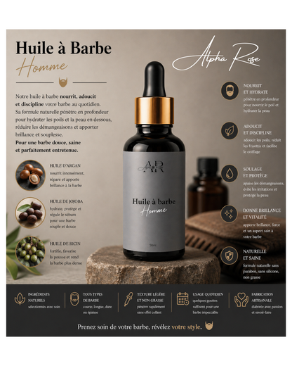 Huile à barbe