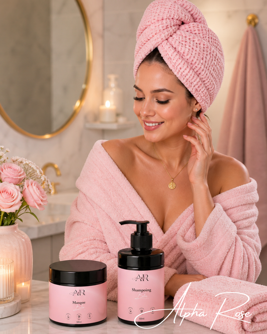 Coffret Botox Shampoing & Masque + serviette Rosy Wrap OFFERTE