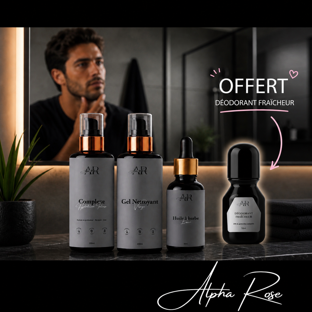 Coffret Homme 3 produits + 1 DÉODORANT OFFERT