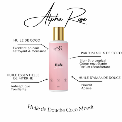 Huile de douche coco monoï
