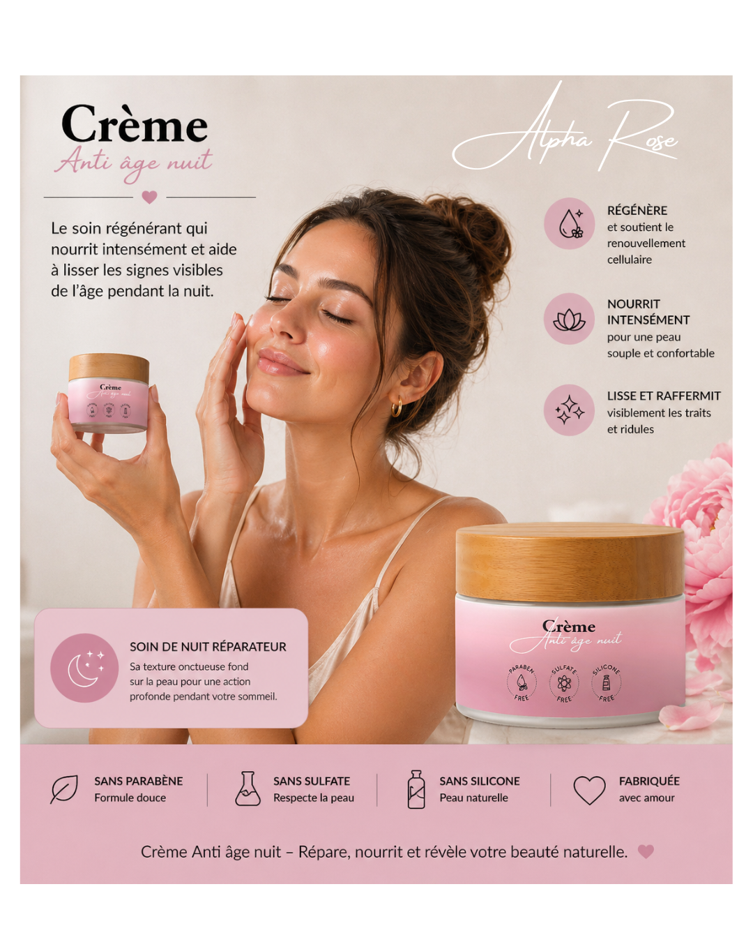 Crème anti-âge nuit