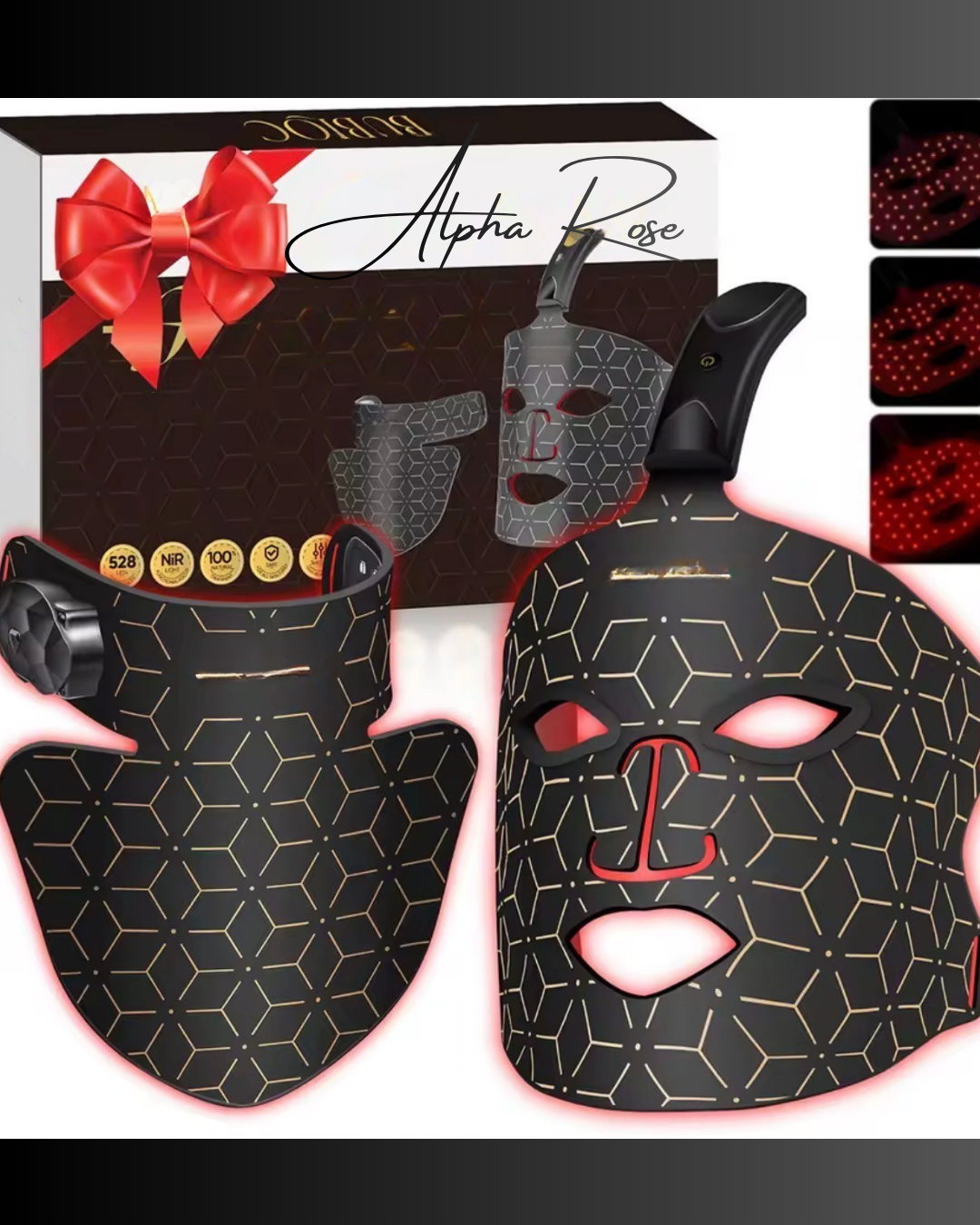 Masque LED Silicone Anti-Âge sans fil & transportable