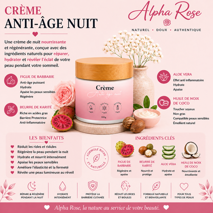 Crème anti-âge nuit