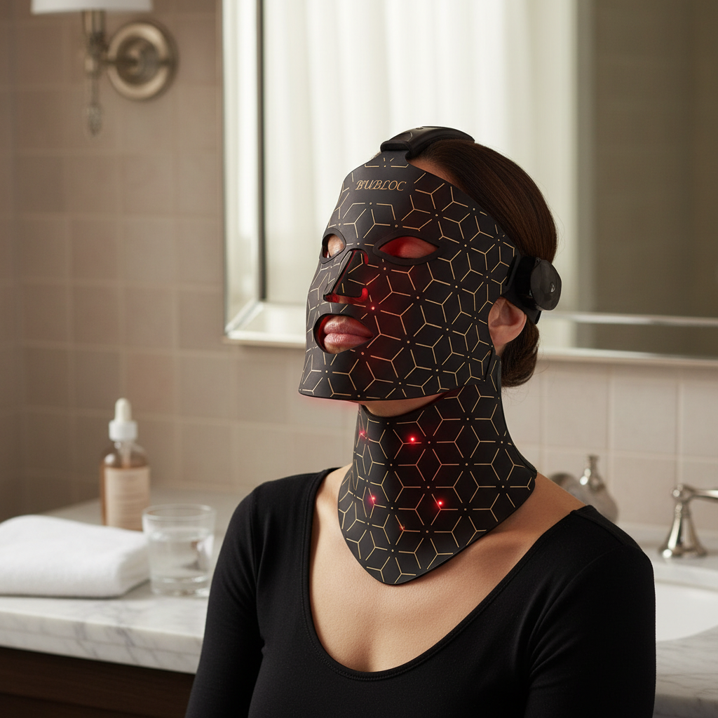 Masque LED Silicone Anti-Âge sans fil & transportable 